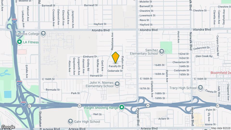 11639 Faculty Dr Map and Location Details
