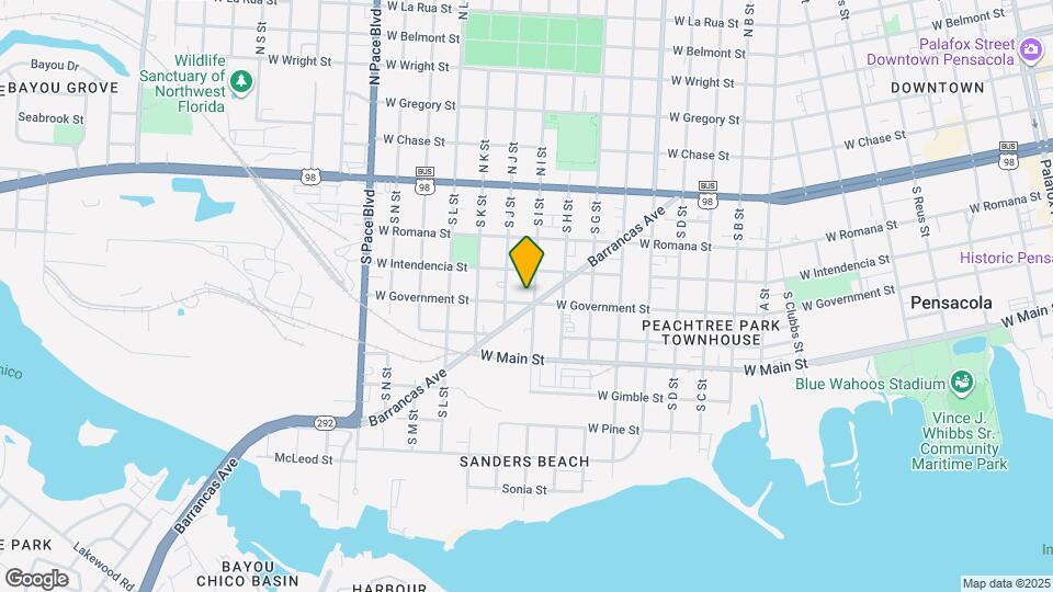 345 S I St Map and Location Details