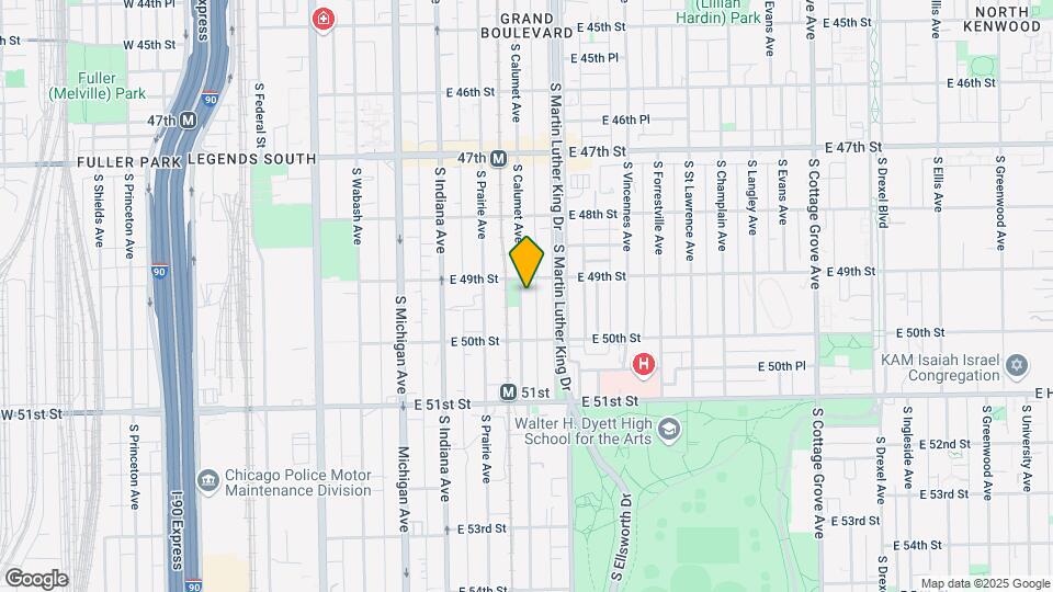 4913 S Calumet Ave-Unit -3S Map and Location Details