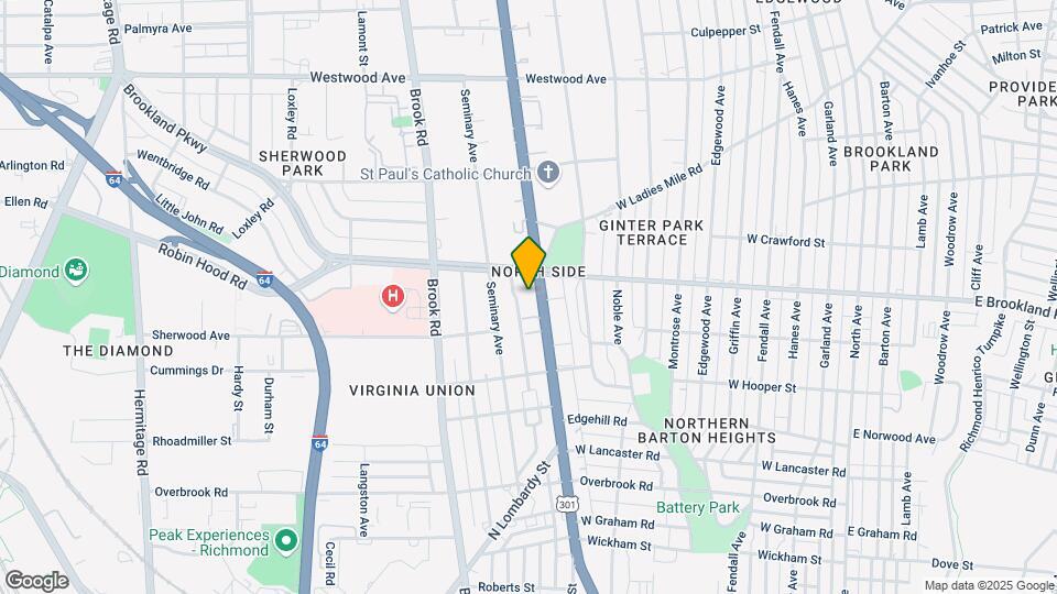 2920 Chamberlayne Ave Map and Location Details