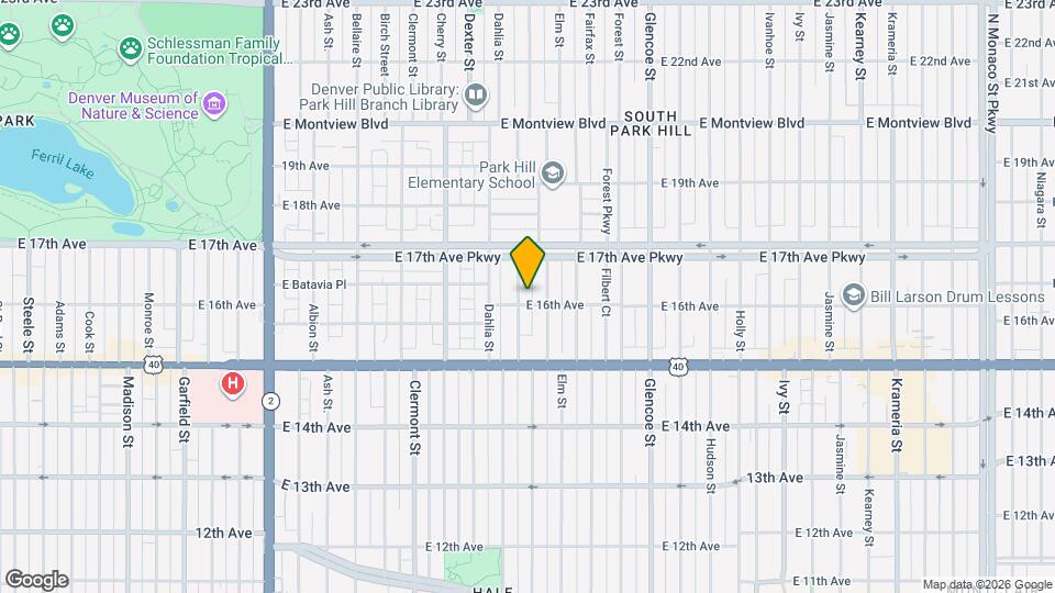 1606 Eudora St Mapa y Detalles de la Ubicación