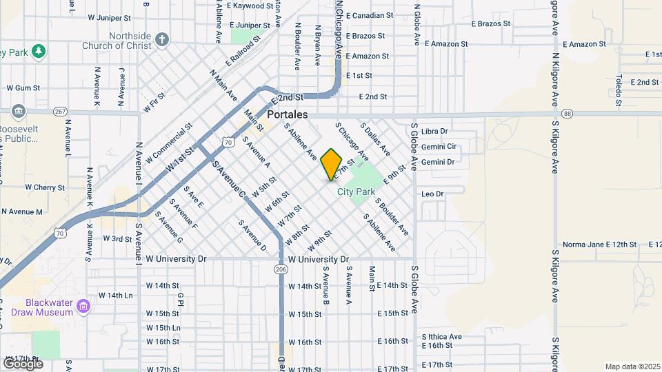 704 S Abilene Ave Map and Location Details