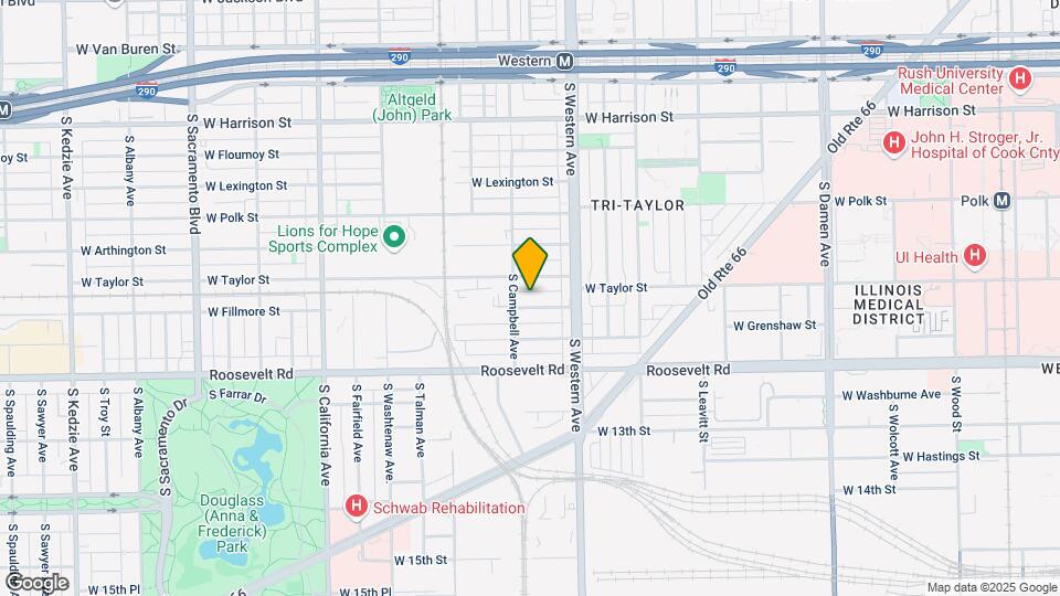 2442 W Fillmore St, Unit 1 Mapa y Detalles de la Ubicación
