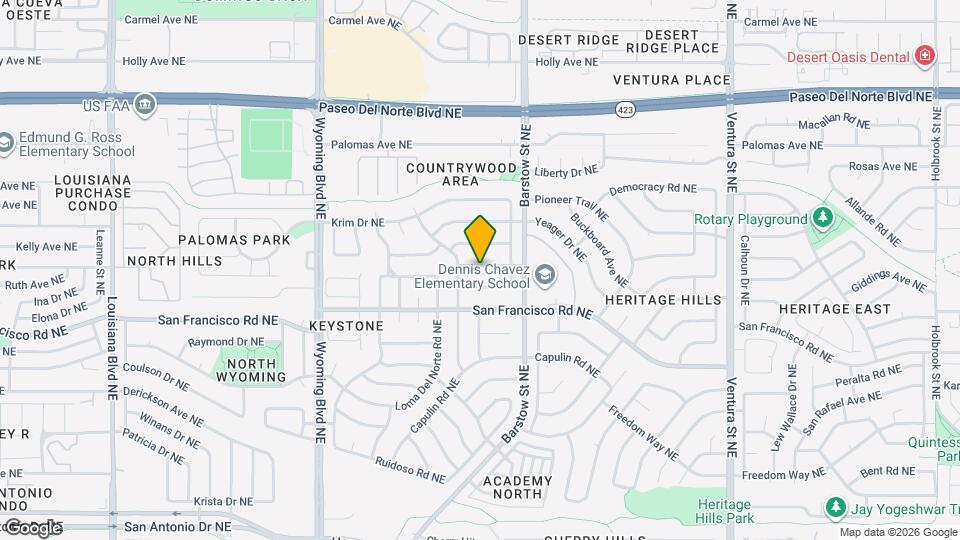 8212 Tina Dr NE Map and Location Details