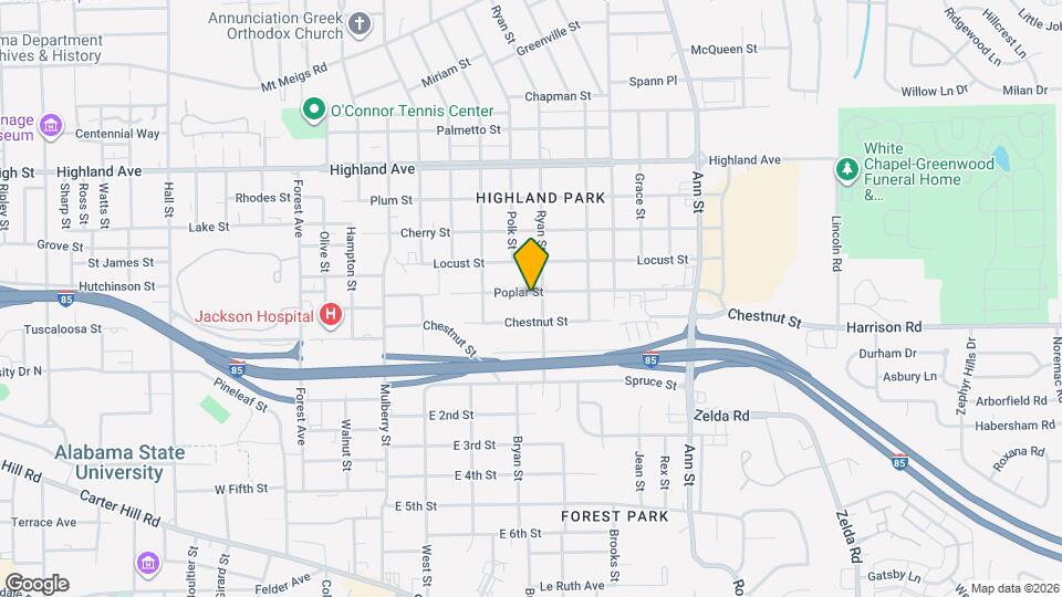 2414 Poplar St Map and Location Details