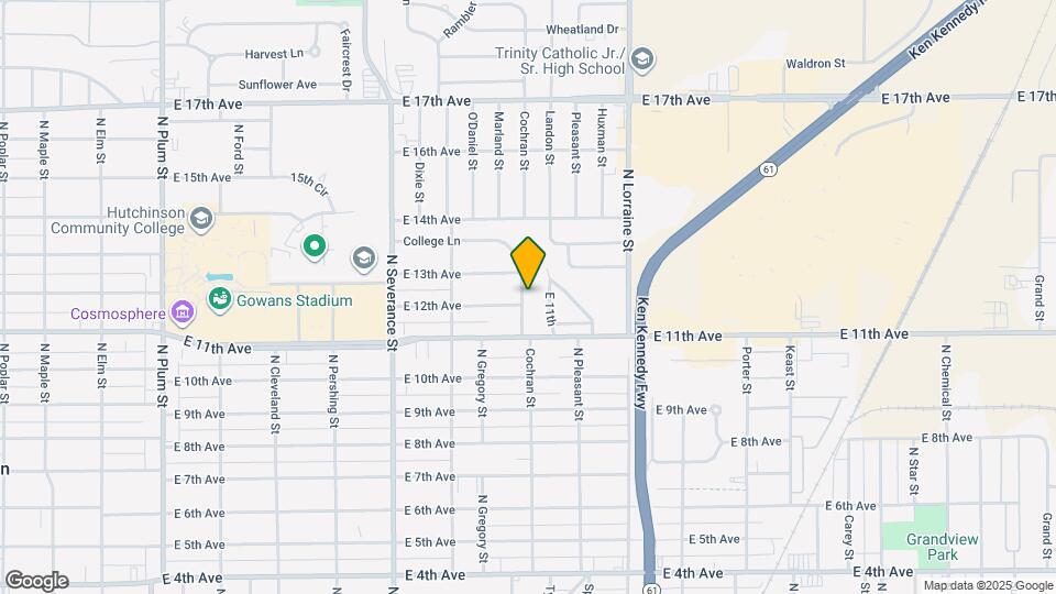 1036 College Ln Map and Location Details