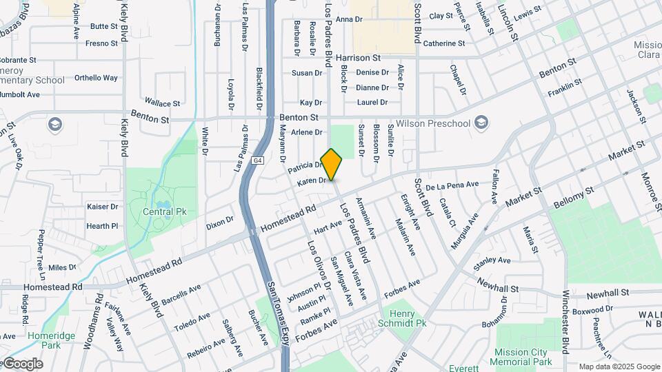 832 Los Padres Blvd Map and Location Details