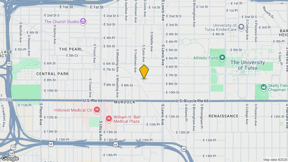 721 S Zunis Ave Map and Location Details