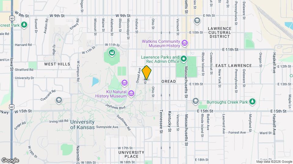 1244 Louisiana St Map and Location Details