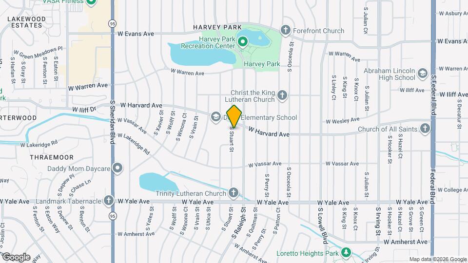 2512 S Stuart St Map and Location Details