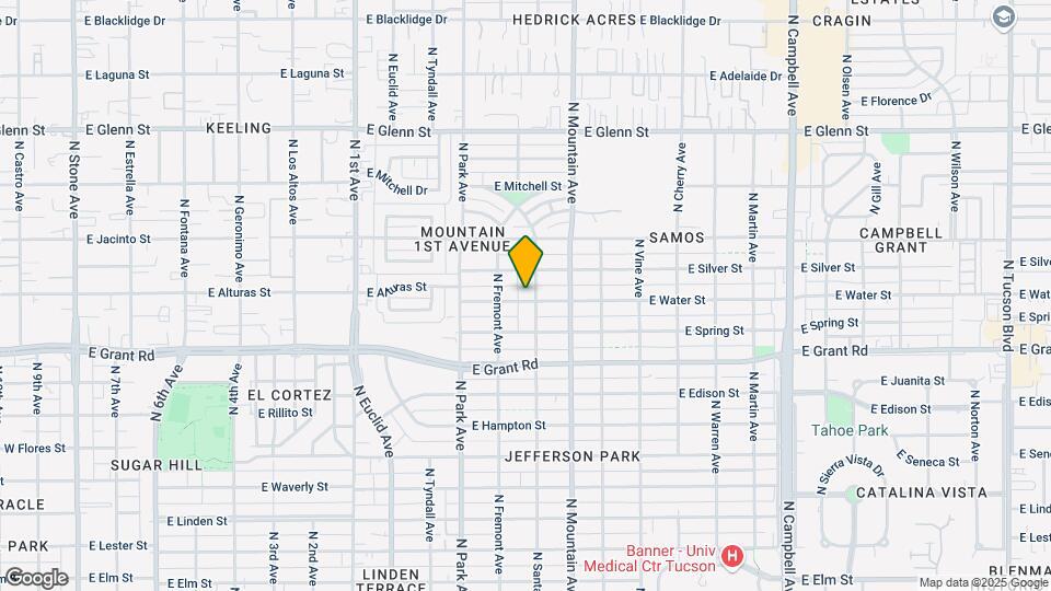 2501 N Santa Rita Ave Mapa y Detalles de la Ubicación
