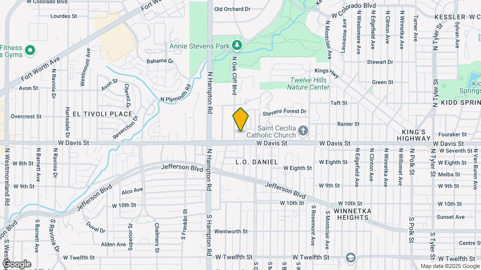 610 N Oak Cliff Blvd Map and Location Details