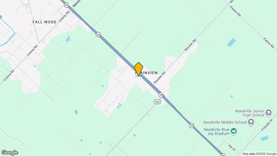 15230 TX-36 Map and Location Details