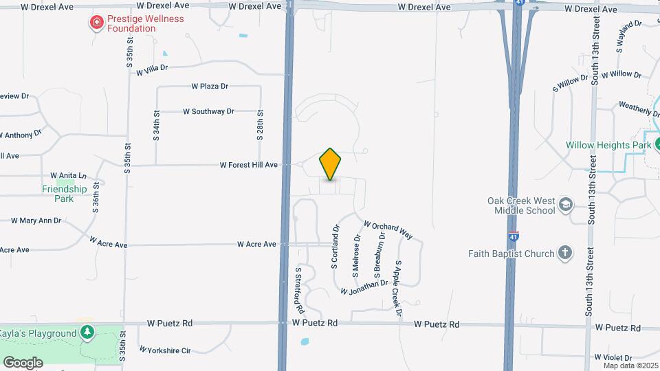 Seasons at Orchard Hills Map and Location Details