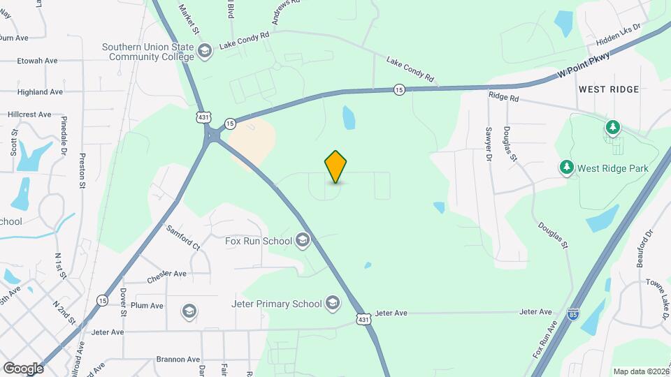 2BR/2BA Duette in Fox Run Map and Location Details