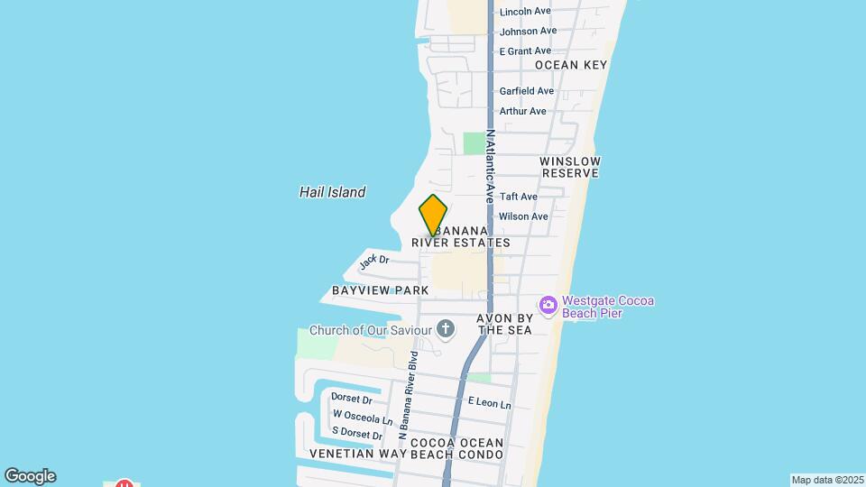 5800 N Banana River Blvd Map and Location Details