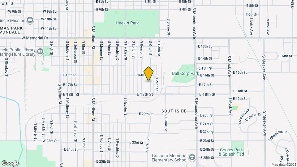 2401 S Grant St Map and Location Details