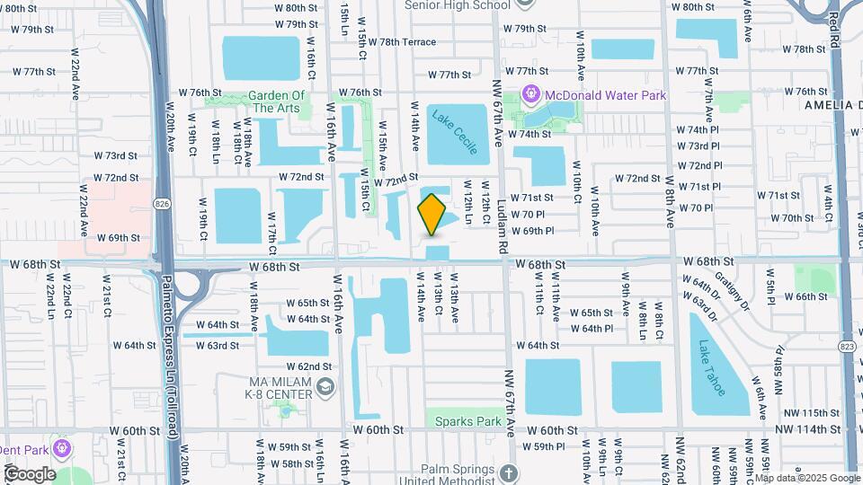 1358 W 69th St Map and Location Details