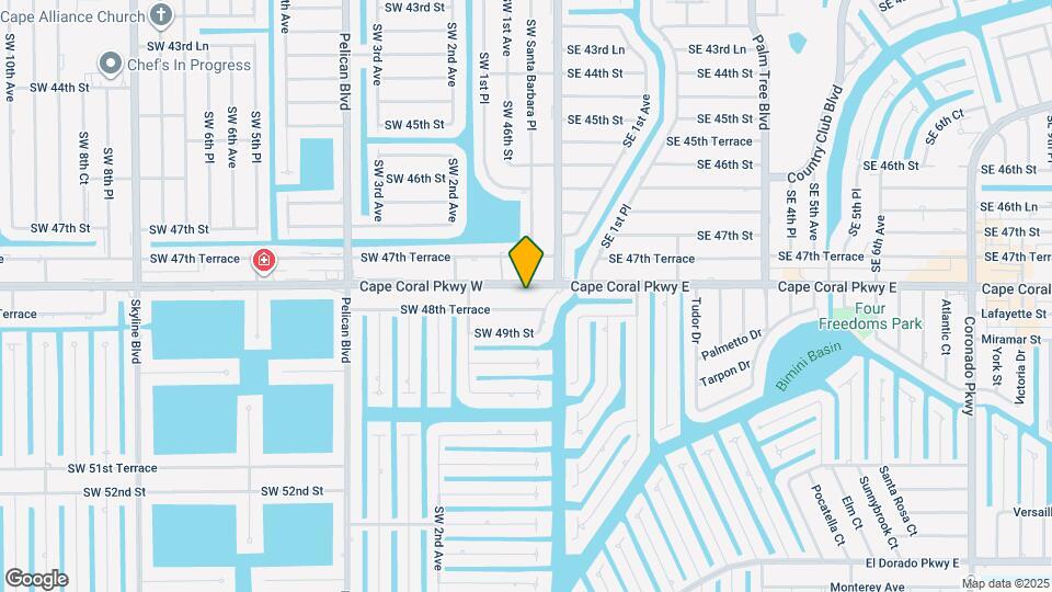 136 Cape Coral Pkwy W Map and Location Details