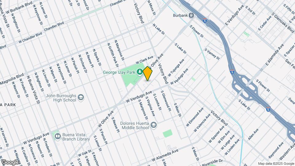 1103 W Angeleno Ave Map and Location Details