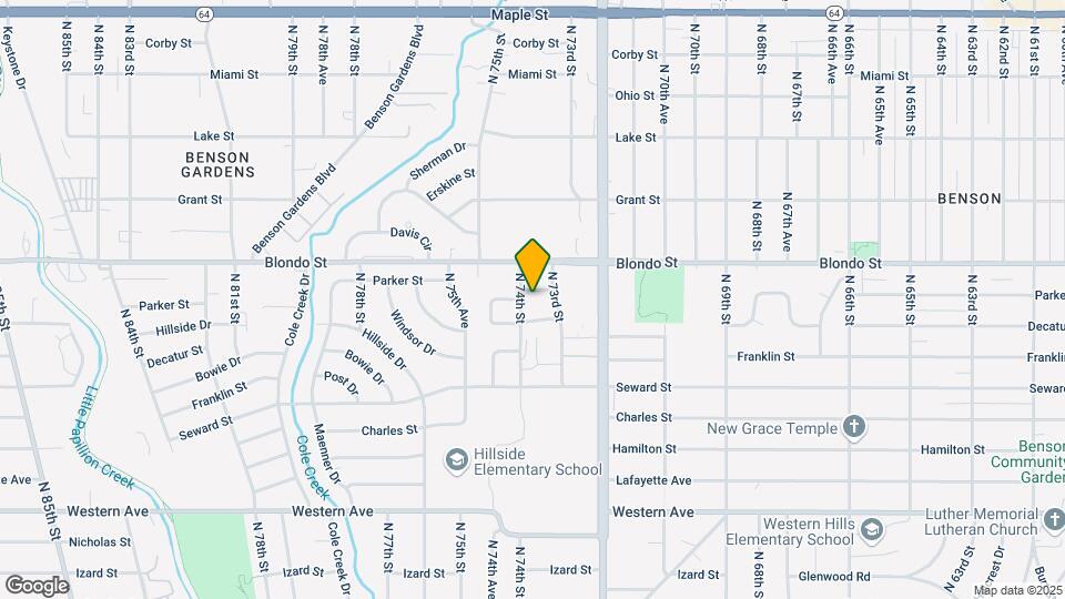 7311 Parker St Map and Location Details