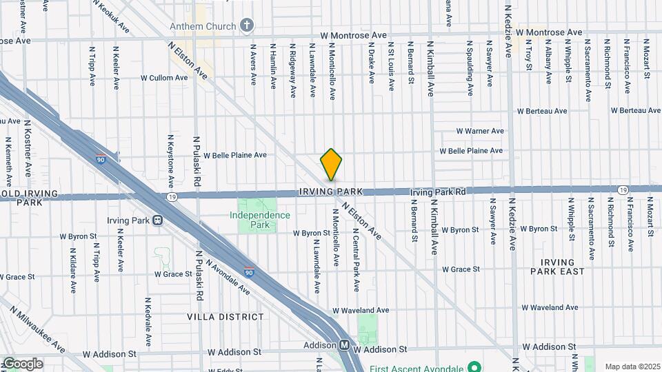 4005 N Elston Ave, Unit 2 Map and Location Details