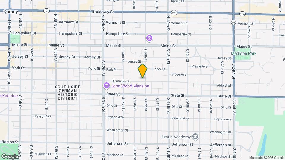 336 S 16th St, Unit 334 Map and Location Details