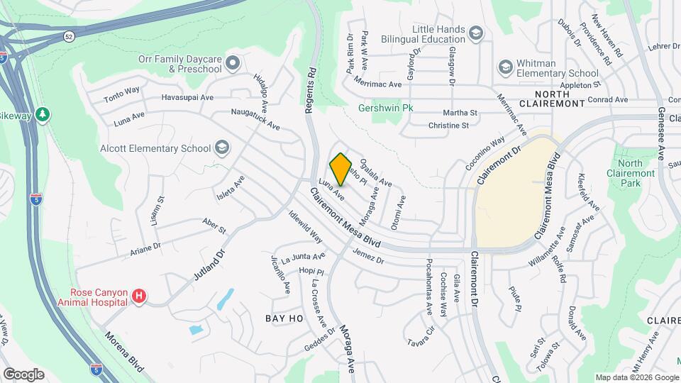 3284 Luna Ave Map and Location Details