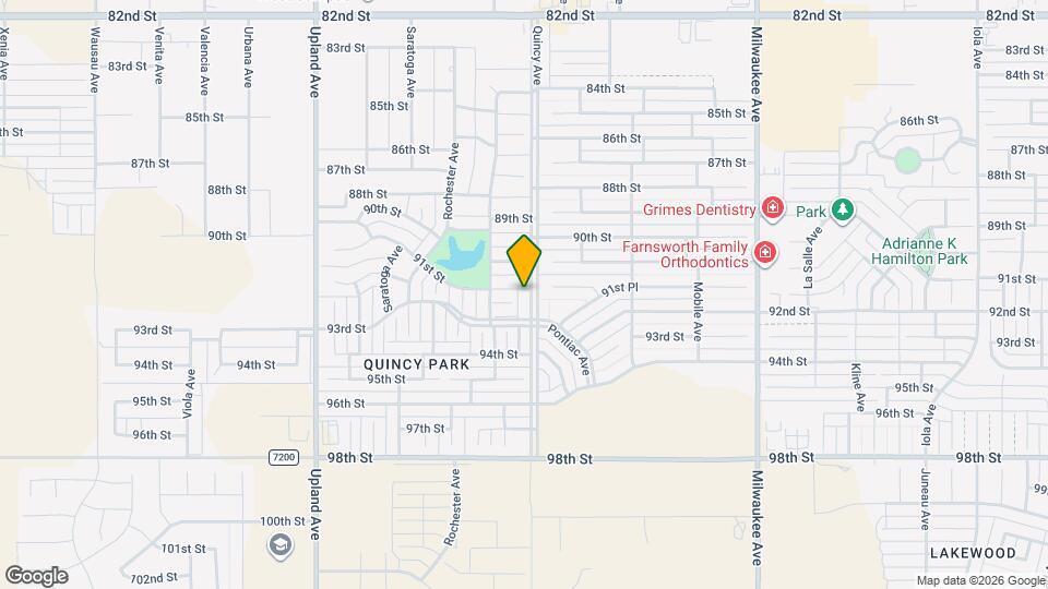 9104 Quincy Ave Map and Location Details