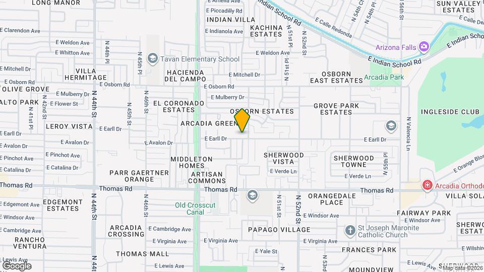 4938 E Earll Dr Map and Location Details