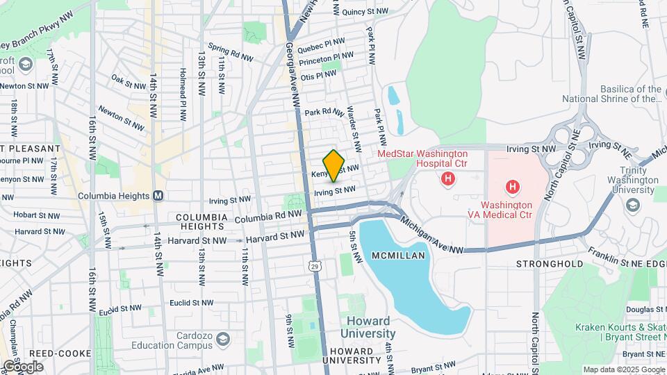 615 Irving St NW Map and Location Details