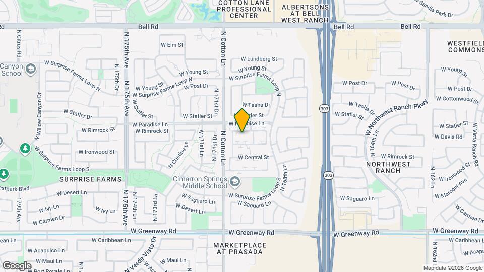 17021 W Rimrock St Map and Location Details