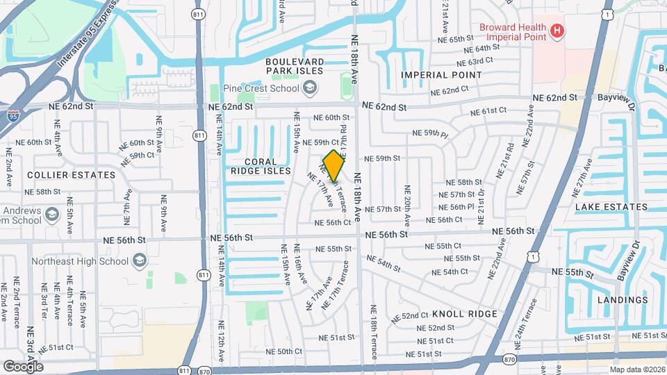 5731 NE 17th Terrace Map and Location Details