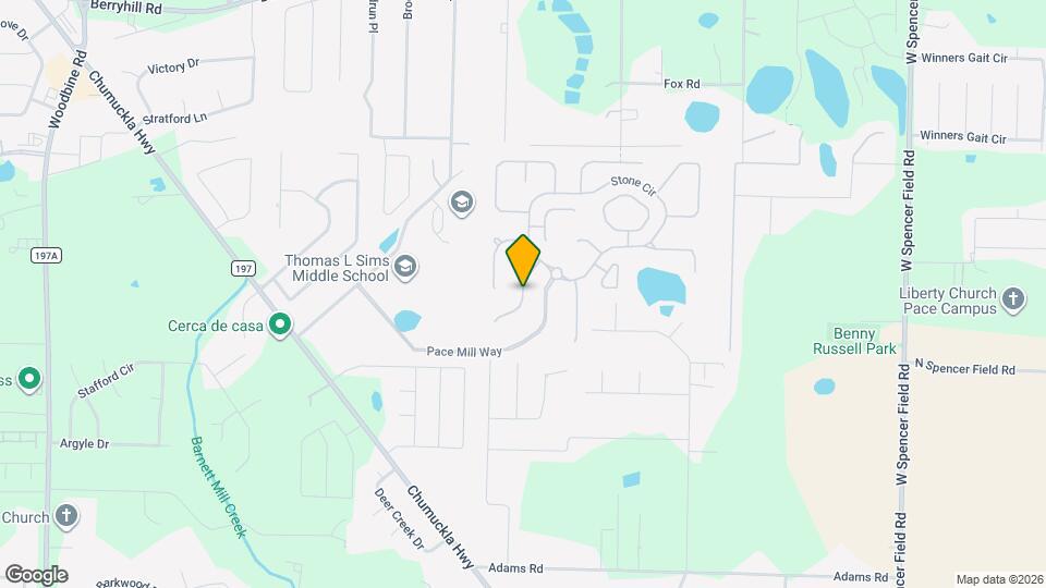 2435 Covered Bridge Ln Map and Location Details