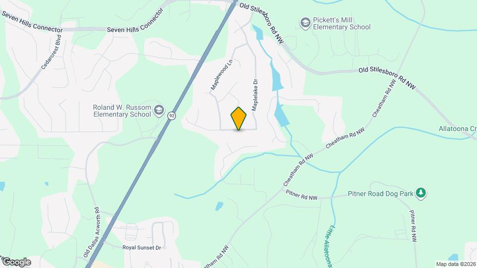 262 Maplelake Dr Mapa y Detalles de la Ubicación