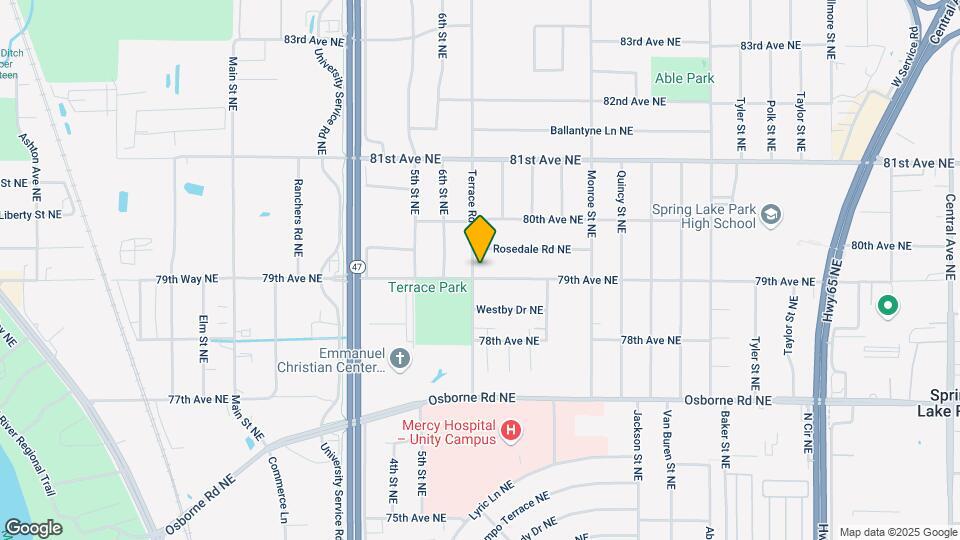 7901 Terrace Rd NE Mapa y Detalles de la Ubicación