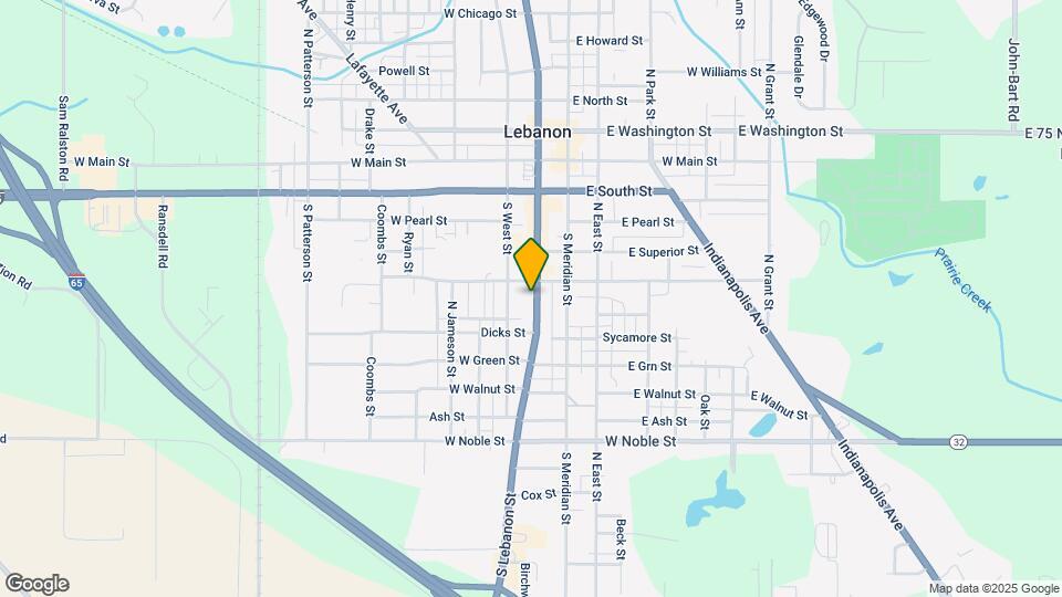 520 S Lebanon St Map and Location Details