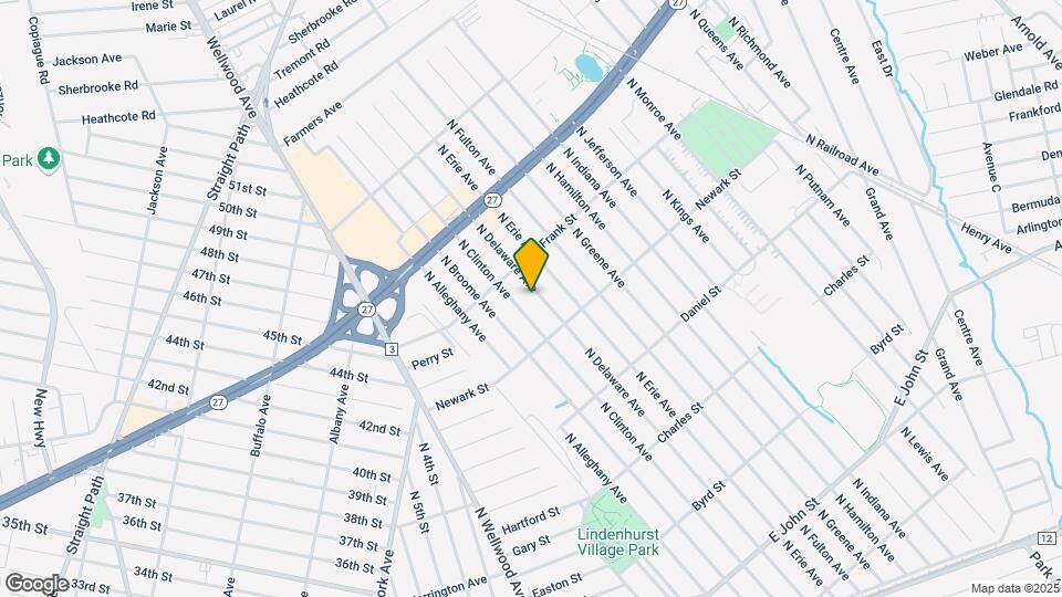 657 N Delaware Ave Map and Location Details