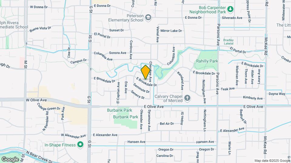 835 E Brookdale Dr Map and Location Details