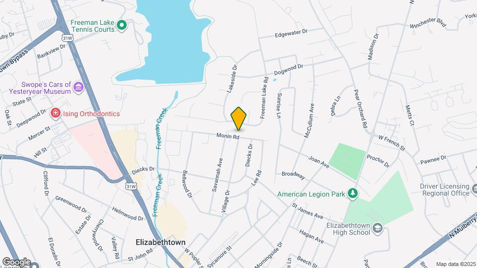 801 Monin Rd Map and Location Details