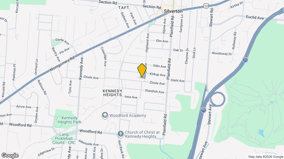 3870 Zinsle Ave Map and Location Details