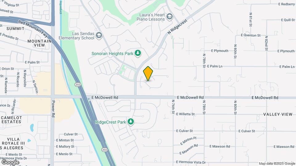 7406 E Oasis St Map and Location Details