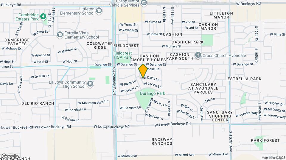 11253 W Davis Ln Map and Location Details