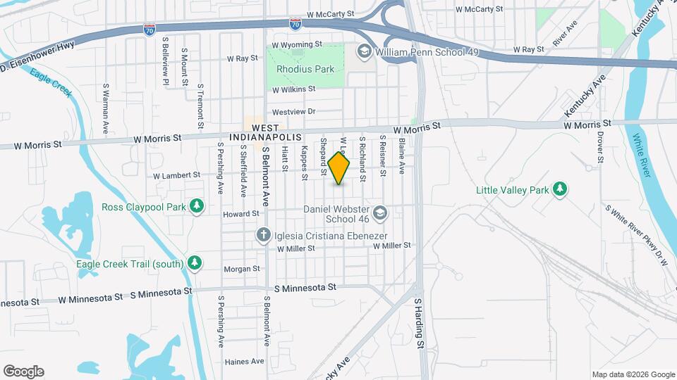 1332 W Lee St Map and Location Details