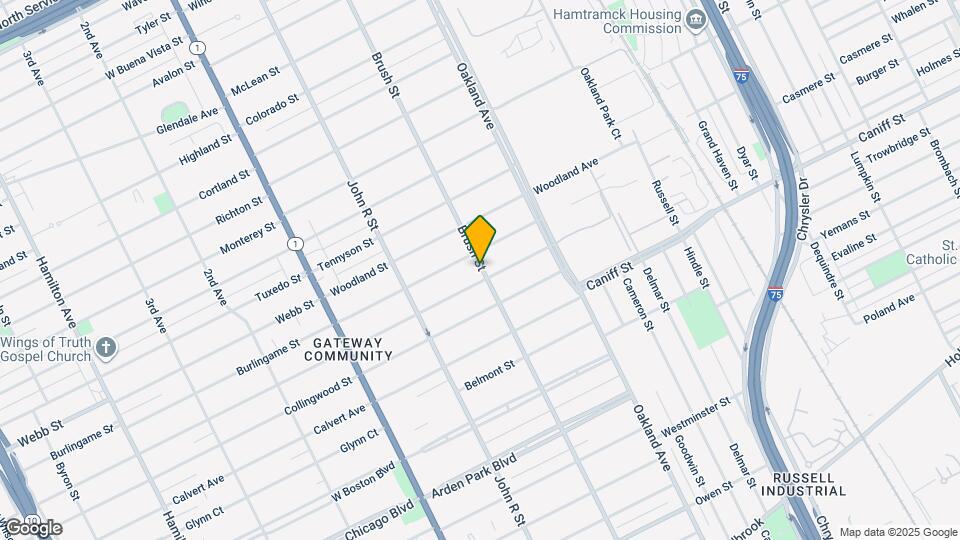 11517 Brush St Map and Location Details