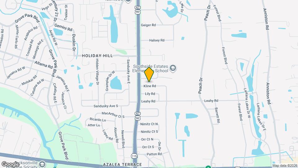 9729 Kline Rd Map and Location Details