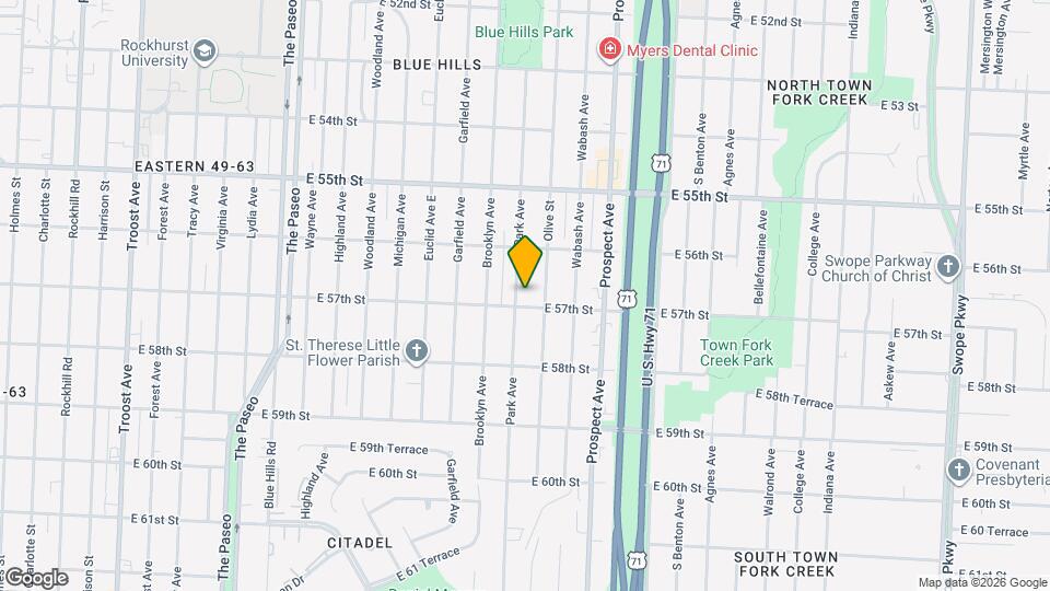 5631 Park Ave Map and Location Details