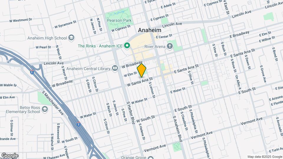 221 W Santa Ana St Map and Location Details