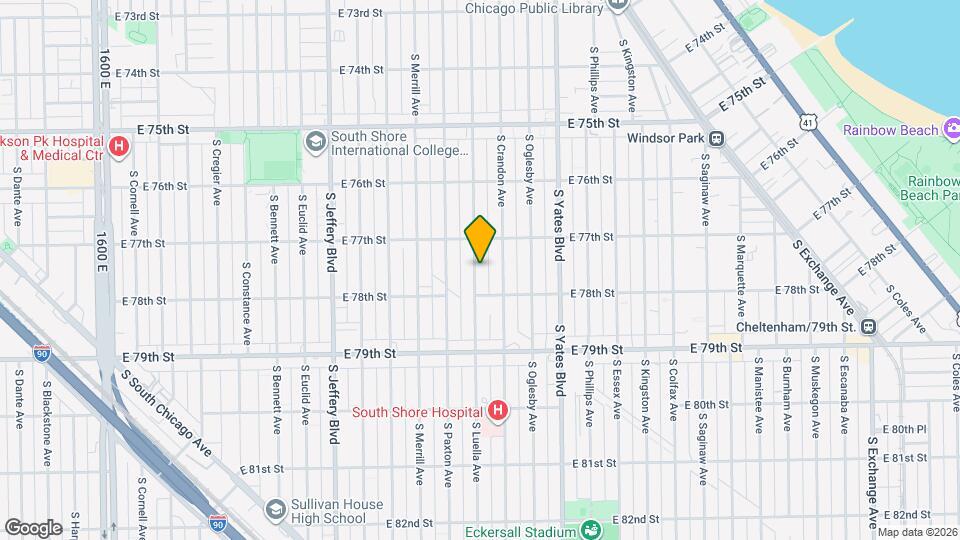 7733 S Luella Ave Mapa y Detalles de la Ubicación