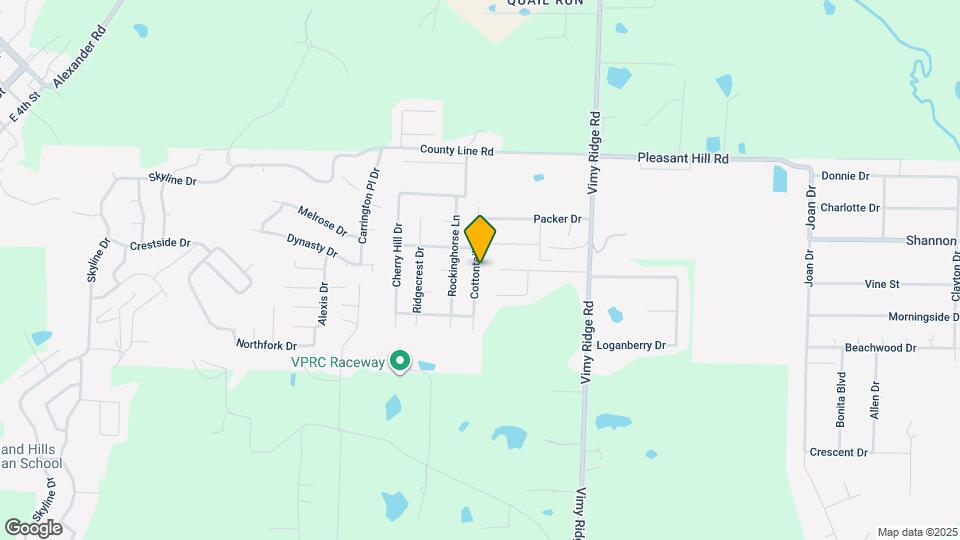 14025 Cottontail Ln Map and Location Details